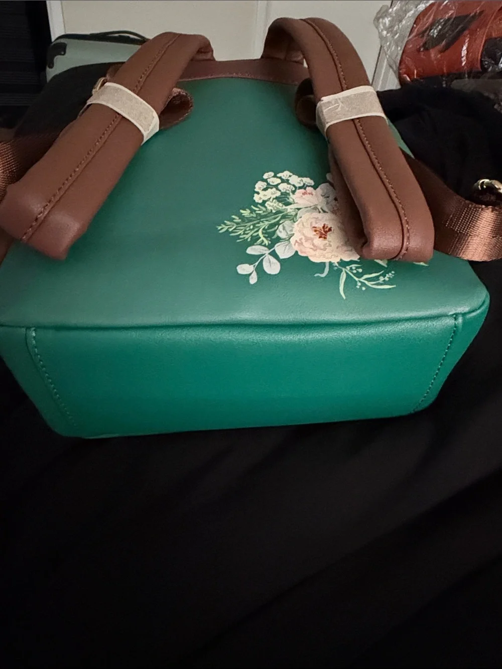 Loungefly Green Floral Loki Mini Backpack